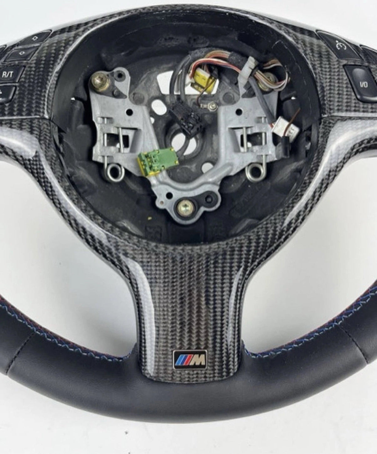 BMW E46 M SPORT LEATHER STEERING WHEEL WITH MULTIFUNCTION, OEM, BRAND NEW