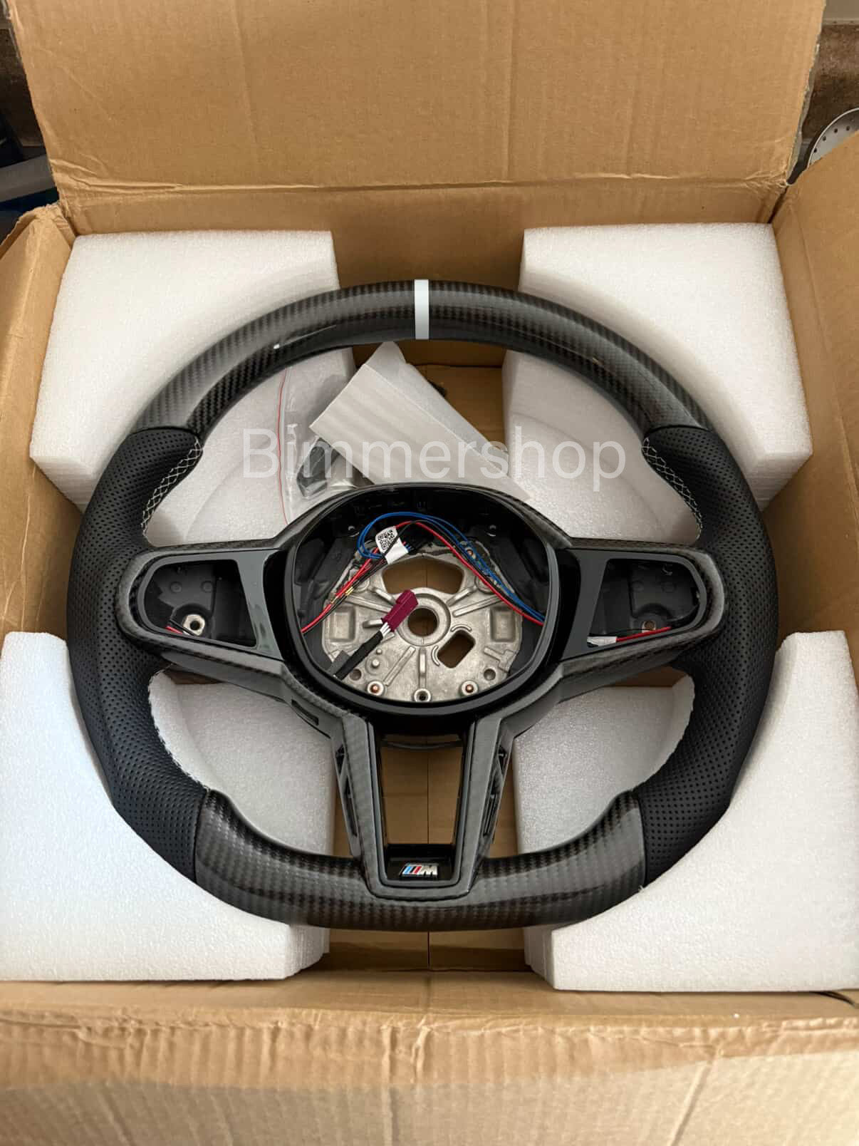 BMW G Series G8X F9X2/3/4/5/8 LCI Style Carbon/leather steering Wheel