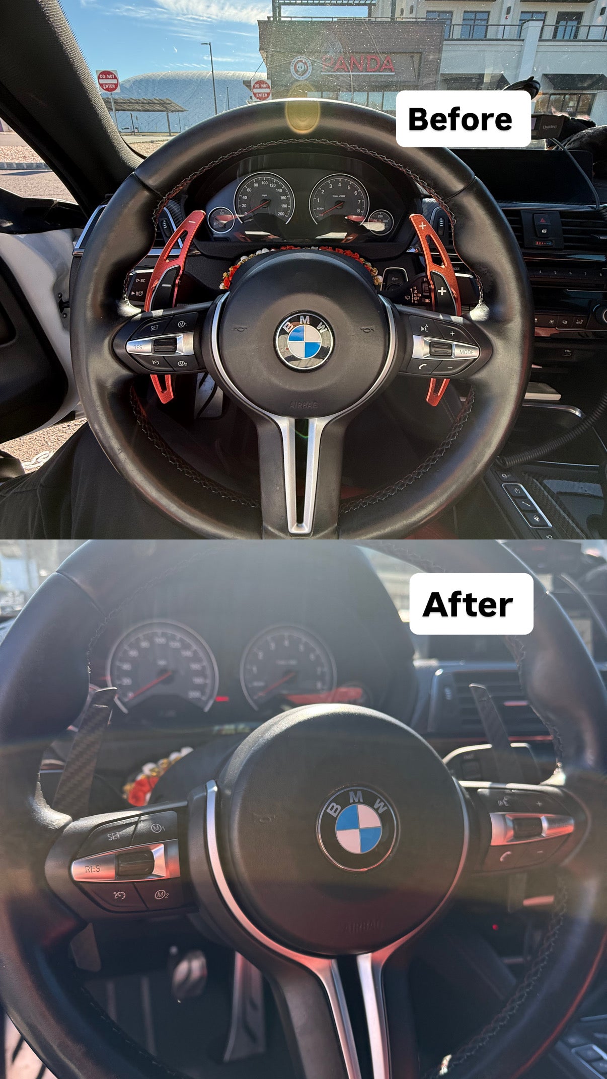 BMW MAGNETIC CARBON FIBER PADDLE SHIFTERS F CHASSIS (2/3/4 SERIES)