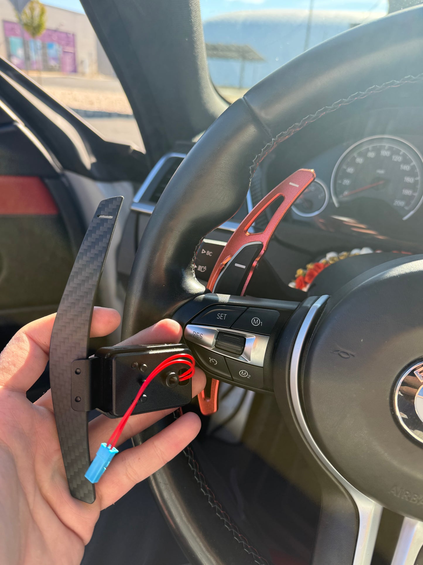 BMW MAGNETIC CARBON FIBER PADDLE SHIFTERS F CHASSIS (2/3/4 SERIES)